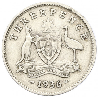 3 пенса 1936 года Австралия