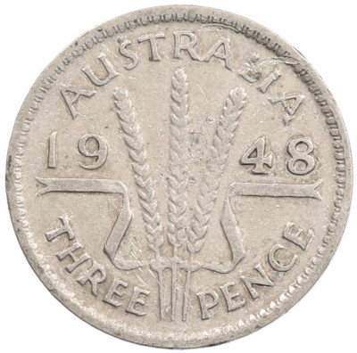 3 пенса 1948 года Австралия