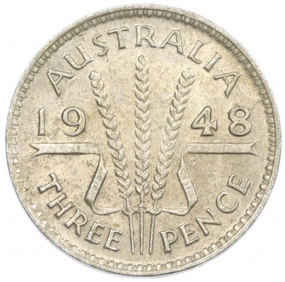 3 пенса 1948 года Австралия