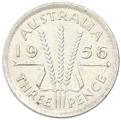 3 пенса 1956 года Австралия