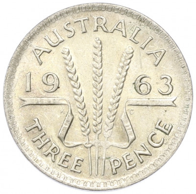 3 пенса 1963 года Австралия