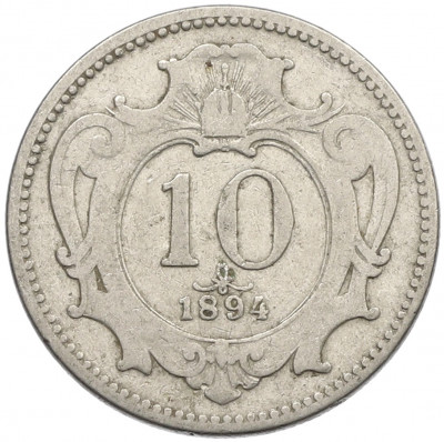 10 геллеров 1894 года Австрия