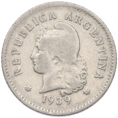 10 сентаво 1939 года Аргентина