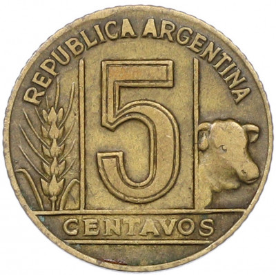 5 сентаво 1947 года Аргентина