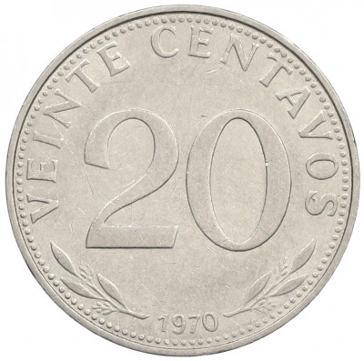 20 сентаво 1970 года Боливия