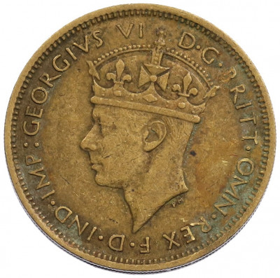 1 шиллинг 1942 года Британская Западная Африка