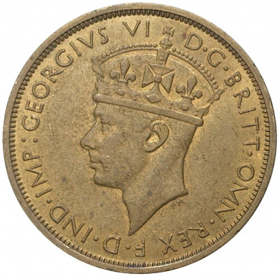 2 шиллинга 1942 года KN Британская Западная Африка