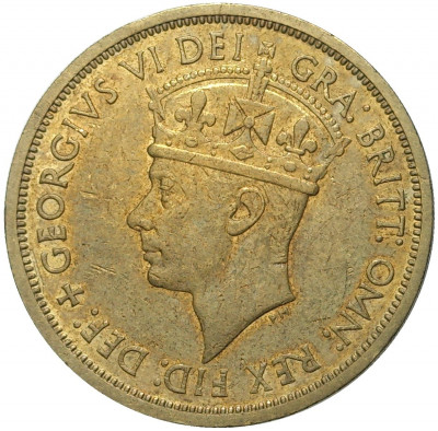 2 шиллинга 1949 года KN Британская Западная Африка