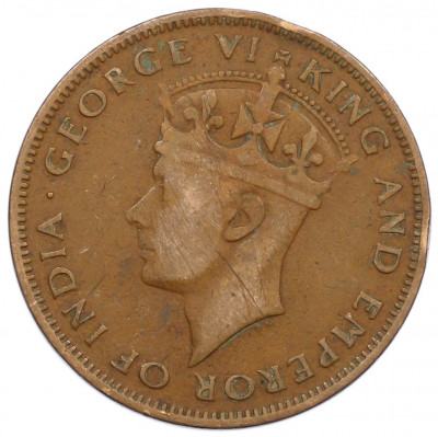 1 цент 1947 года Британский Гондурас