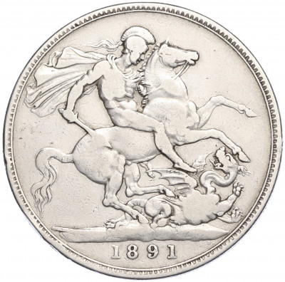 1 крона 1891 года Великобритания
