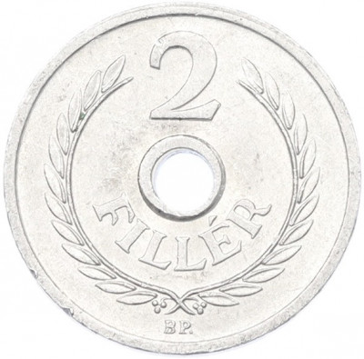 2 филлера 1963 года Венгрия