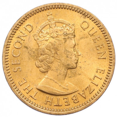 1/2 цента 1955 года Британские Восточные Карибы