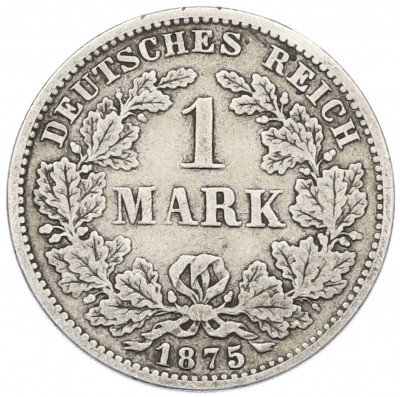 1 марка 1875 года F Германия