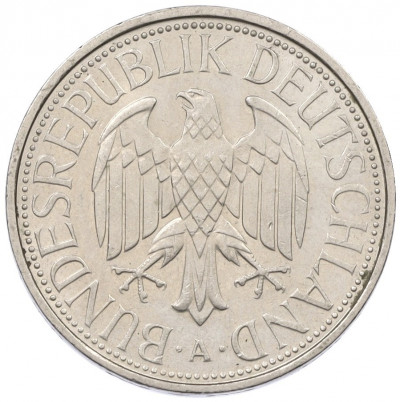 1 марка 1990 года A Западная Германия (ФРГ)