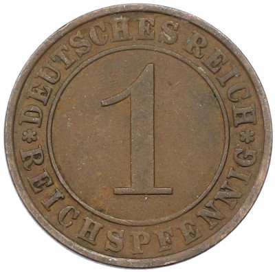 1 рейхспфенниг 1930 года A Германия