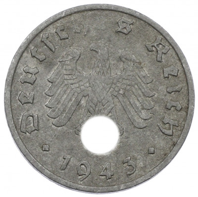 1 рейхспфенниг 1943 года A Германия