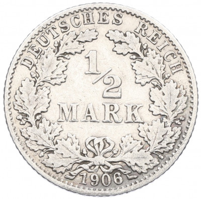 1/2 марки 1906 года G Германия