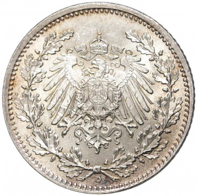 1/2 марки 1917 года D Германия