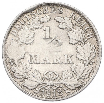 1/2 марки 1918 года F Германия