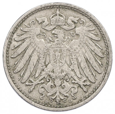 10 пфеннигов 1910 года D Германия