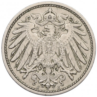 10 пфеннигов 1912 года J Германия