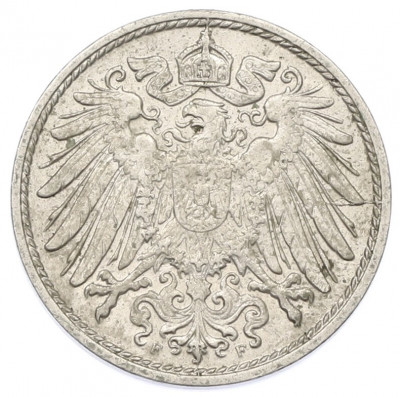 10 пфеннигов 1914 года F Германия