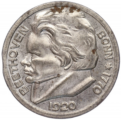 10 пфеннигов 1920 года Германия — город Бонн «Бетховен» (Нотгельд)