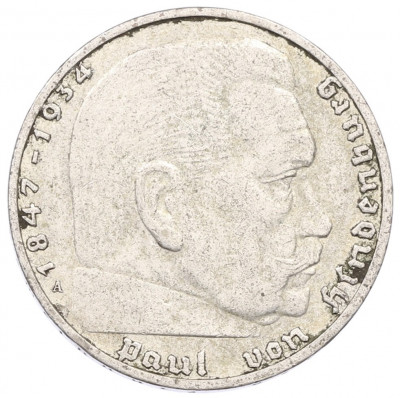 2 рейхсмарки 1938 года A Германия