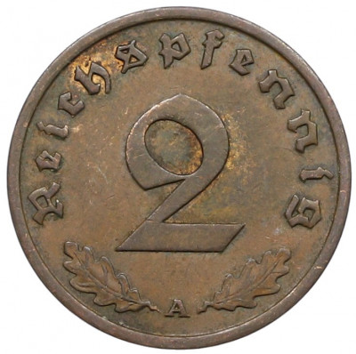 2 рейхспфеннига 1936 года A Германия