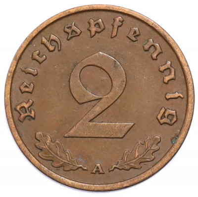 2 рейхспфеннига 1937 года A Германия
