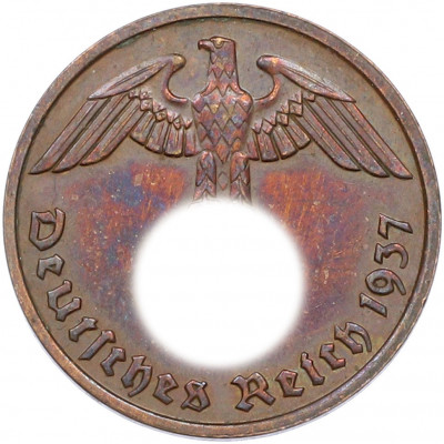 2 рейхспфеннига 1937 года F Германия