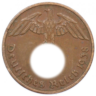 2 рейхспфеннига 1938 года G Германия