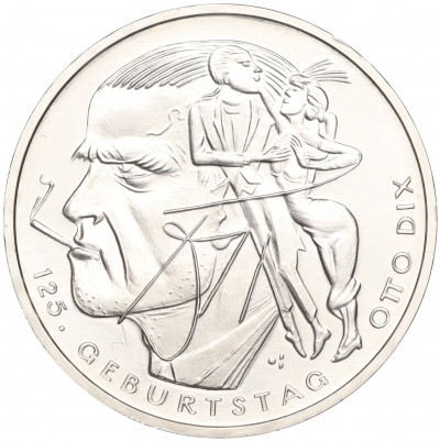 20 евро 2016 года Германия «125 лет со дня рождения Отто Дикса»