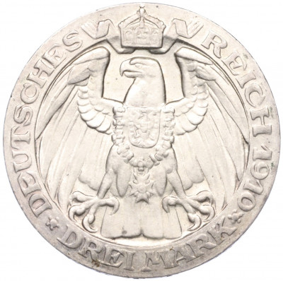 3 марки 1910 года Германия (Пруссия) «Берлинский университет»