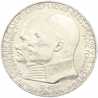5 марок 1904 года Германия (Гессен) «400 лет со дня рождения Филиппа I Великодушного»