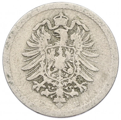 5 пфеннигов 1876 года E Германия