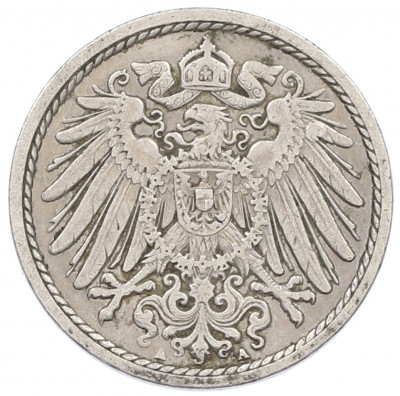 5 пфеннигов 1906 года A Германия