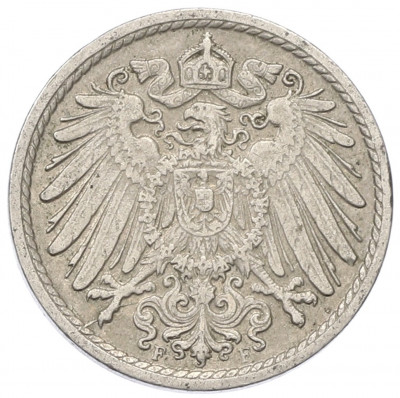 5 пфеннигов 1912 года F Германия