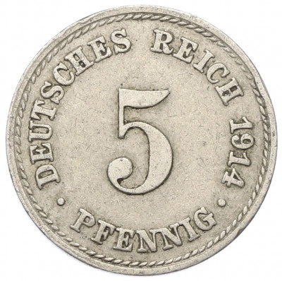 5 пфеннигов 1914 года A Германия