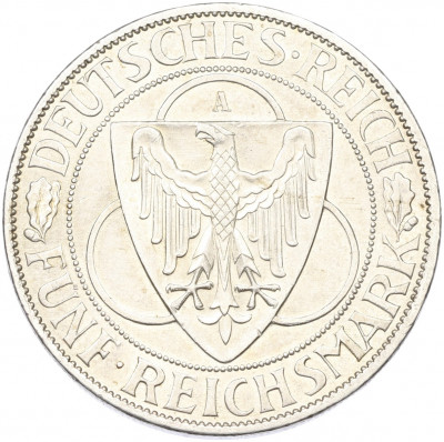 5 рейхсмарок 1930 года A Германия «Освобождение Рейнской области (Рейнланда)»