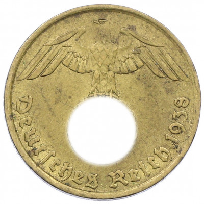 5 рейхспфеннигов 1938 года G Германия