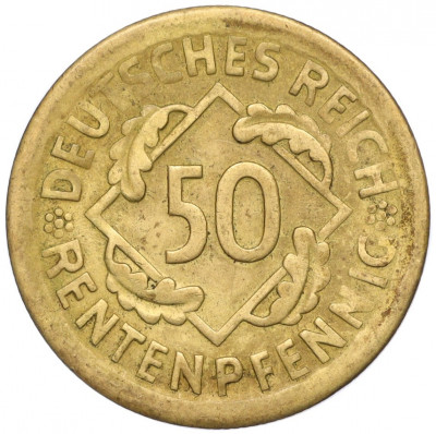 50 рентенпфеннигов 1924 года D Германия