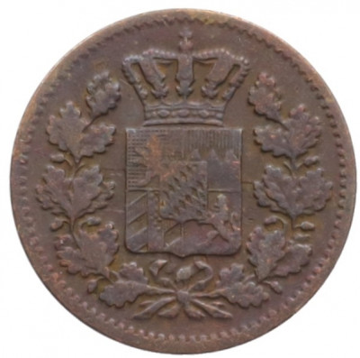 1 пфенниг 1864 года Бавария