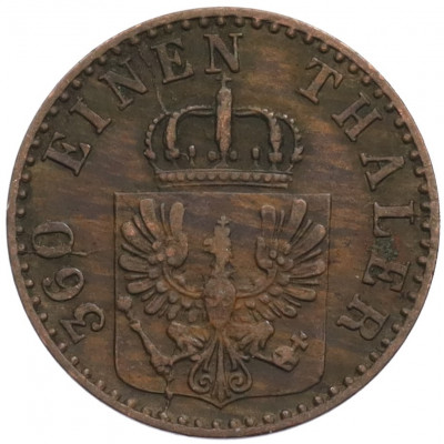 1 пфенниг 1865 года A Пруссия