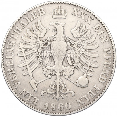 1 союзный талер 1860 года Пруссия