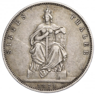 1 талер 1871 года A Пруссия «Победа в Франко-прусской войне»