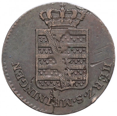 1/4 крейцера 1829 года Саксен-Мейнинген