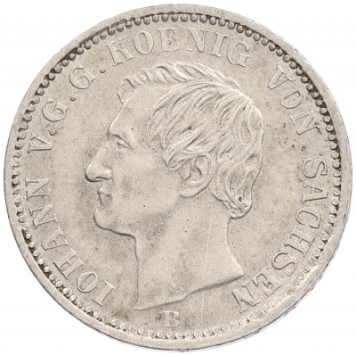 1/6 талера 1865 года Саксония