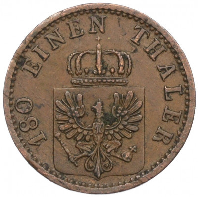 2 пфеннига 1868 года B Пруссия