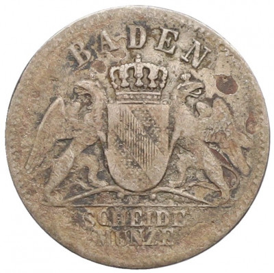 3 крейцера 1867 года Баден